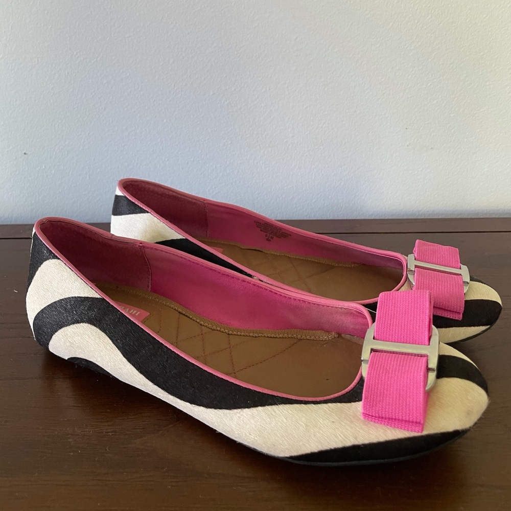 ISSAK MISRAHI Shoes Size 6,5 Colour animal zebra with pink